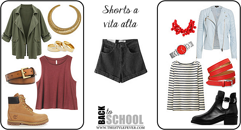 Cosa indossare a scuola, moda scuola shorts