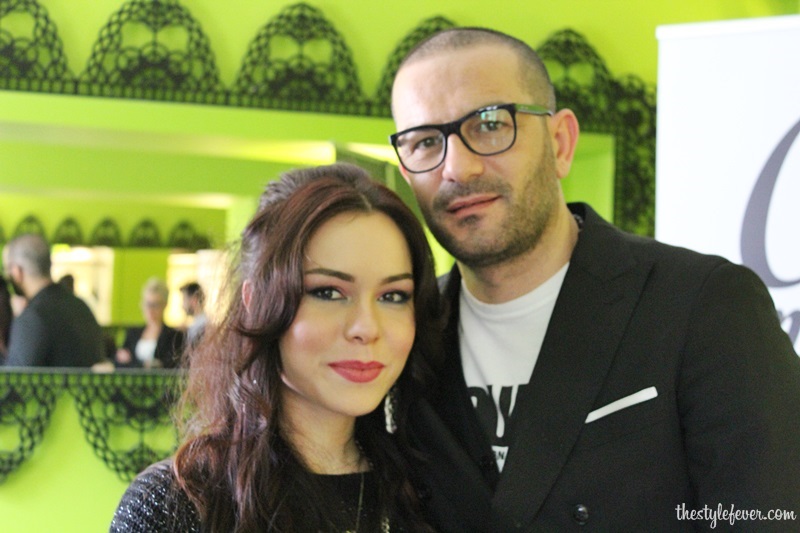 Con il make-up artist delle star Antonio Riccardo.