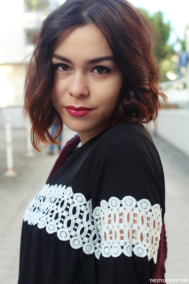 Vestito nero con dettagli crochet, beauty blogger Italia