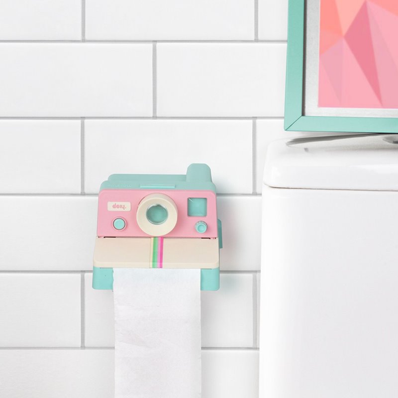 Porta carta igienica a forma di Polaroid, idee regalo simpatiche