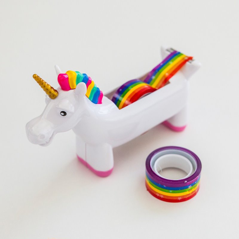 Porta scotch a unicorno, idee regalo simpatiche