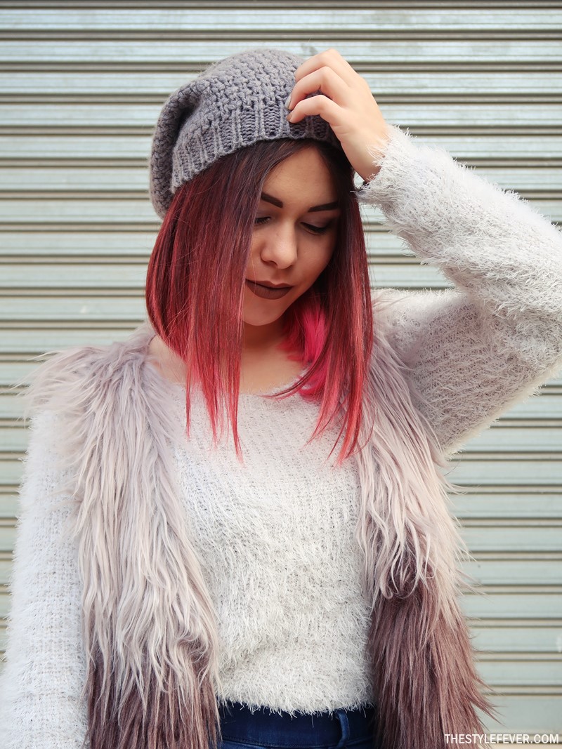 Outfit invernali, gilet di pelliccia, blogger italiane