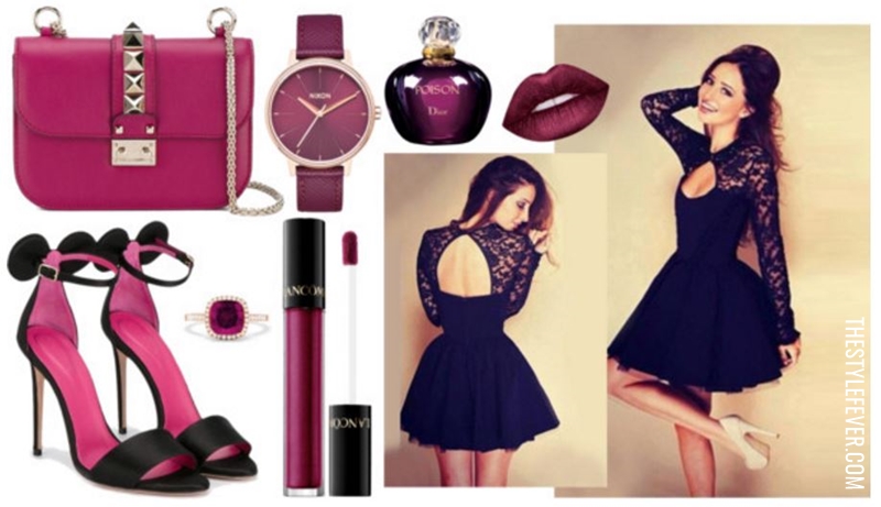 Little black dress, accessori ametista, wishlist di San Valentino