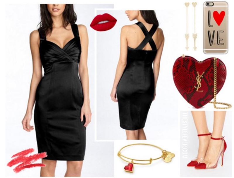 Little black dress, accessori rossi, wishlist di San Valentino