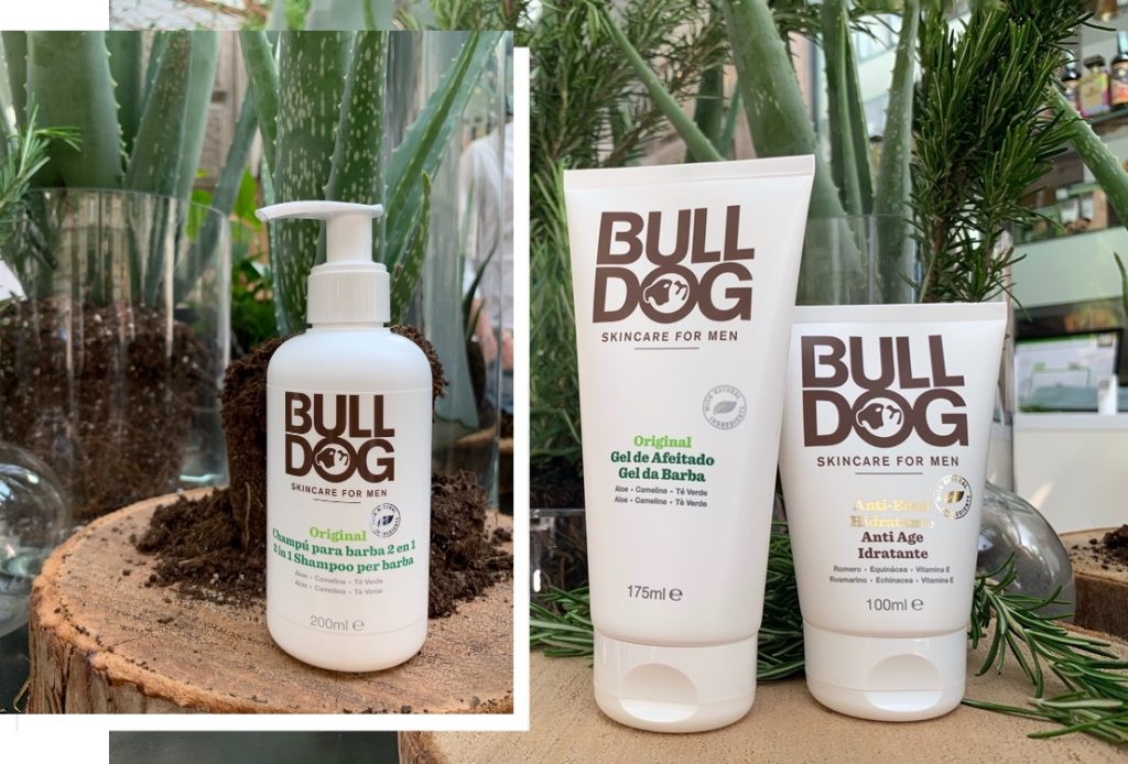 Bulldog skincare maschile, gel e shampoo per la barba, anti rughe uomo